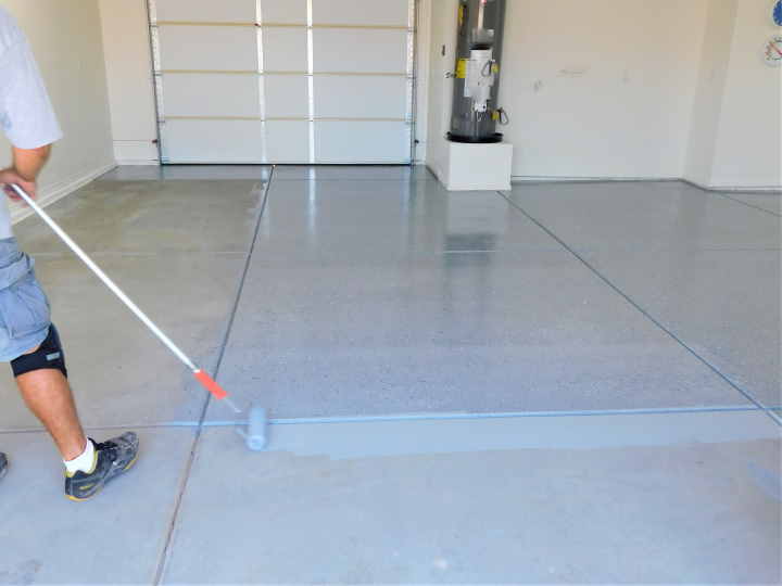 painting a garage floor