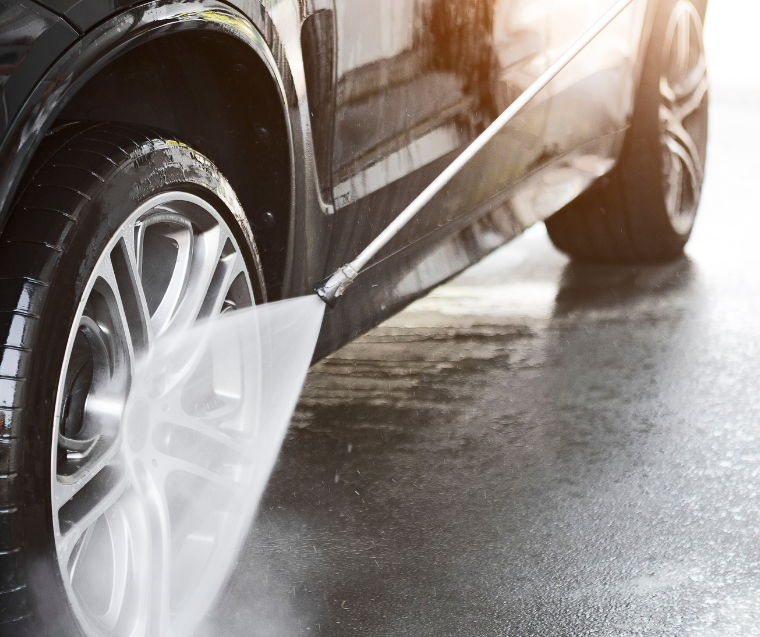 Remove dirt and grime from dirty car